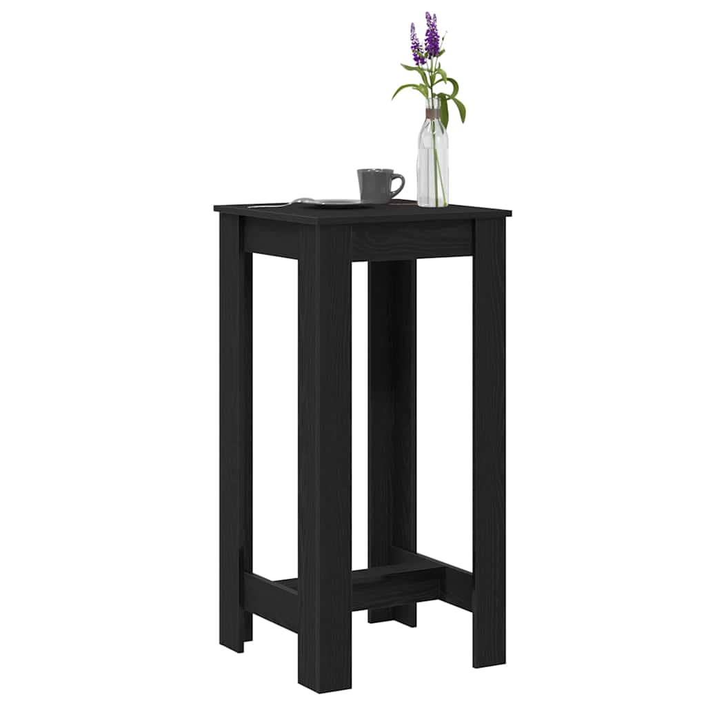 vidaXL Bar Table 51 x 50 x 103.5 cm Engineered Wood Black Oak