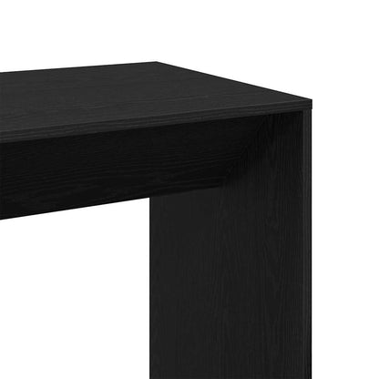 vidaXL Bar Table 51 x 50 x 103.5 cm Engineered Wood Black Oak