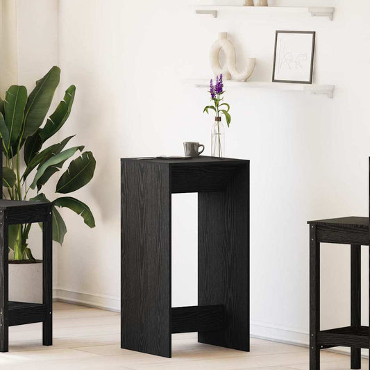 vidaXL Bar Table 51 x 50 x 103.5 cm Engineered Wood Black Oak