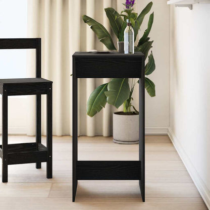 vidaXL Bar Table 51 x 50 x 103.5 cm Engineered Wood Black Oak