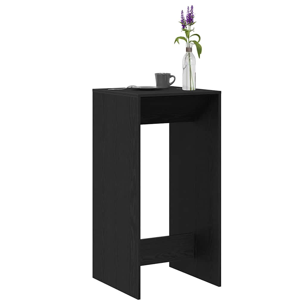 vidaXL Bar Table 51 x 50 x 103.5 cm Engineered Wood Black Oak