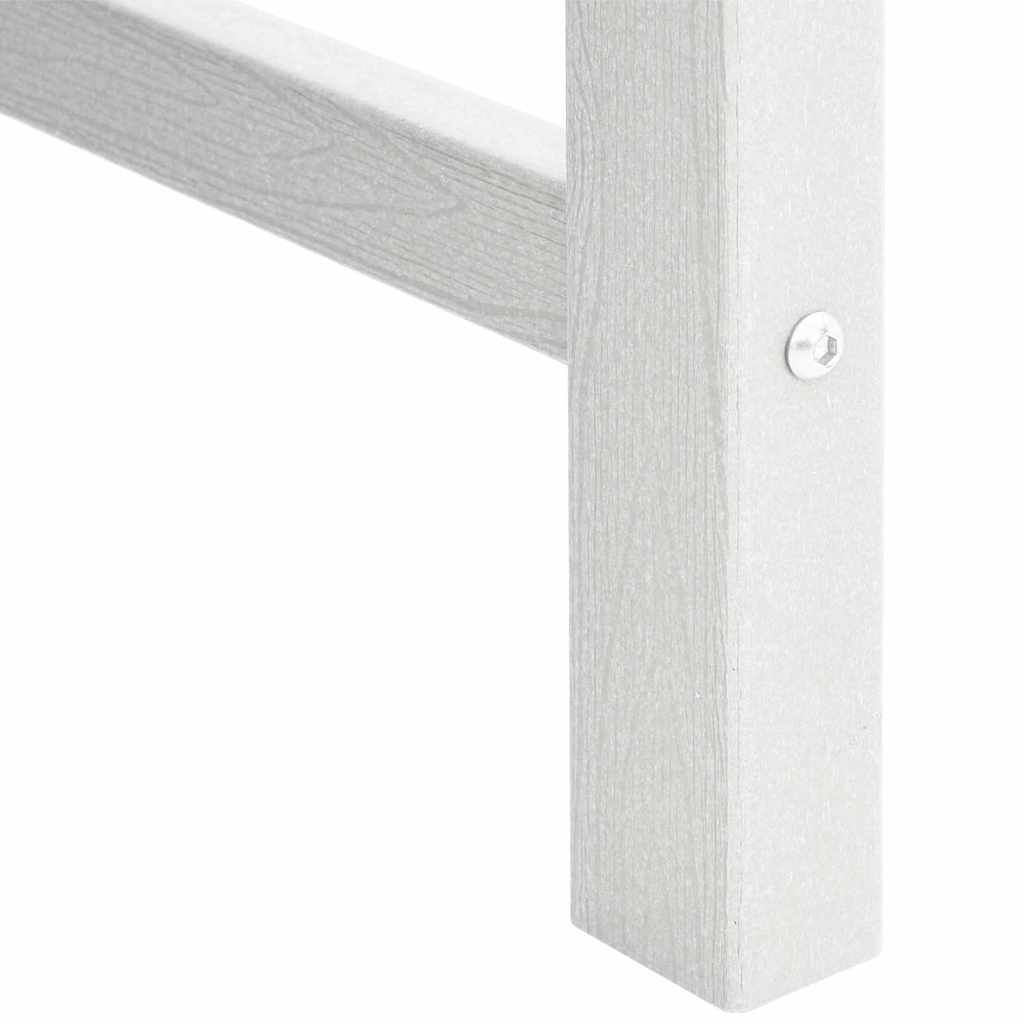vidaXL Garden Bench White 120 x 59 x 88 cm HDPE