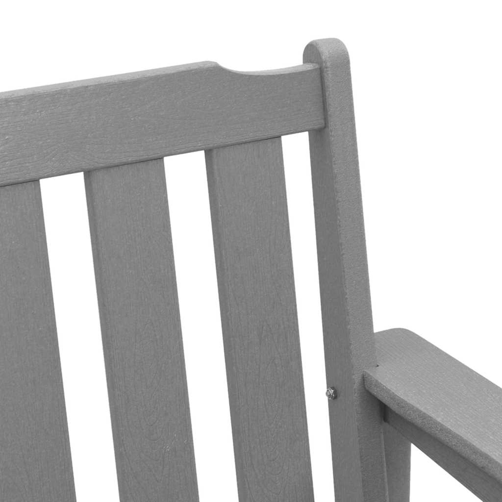 vidaXL Garden Bench Light Grey 120 x 59 x 88 cm HDPE