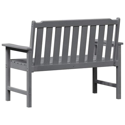 vidaXL Garden Bench Light Grey 120 x 59 x 88 cm HDPE