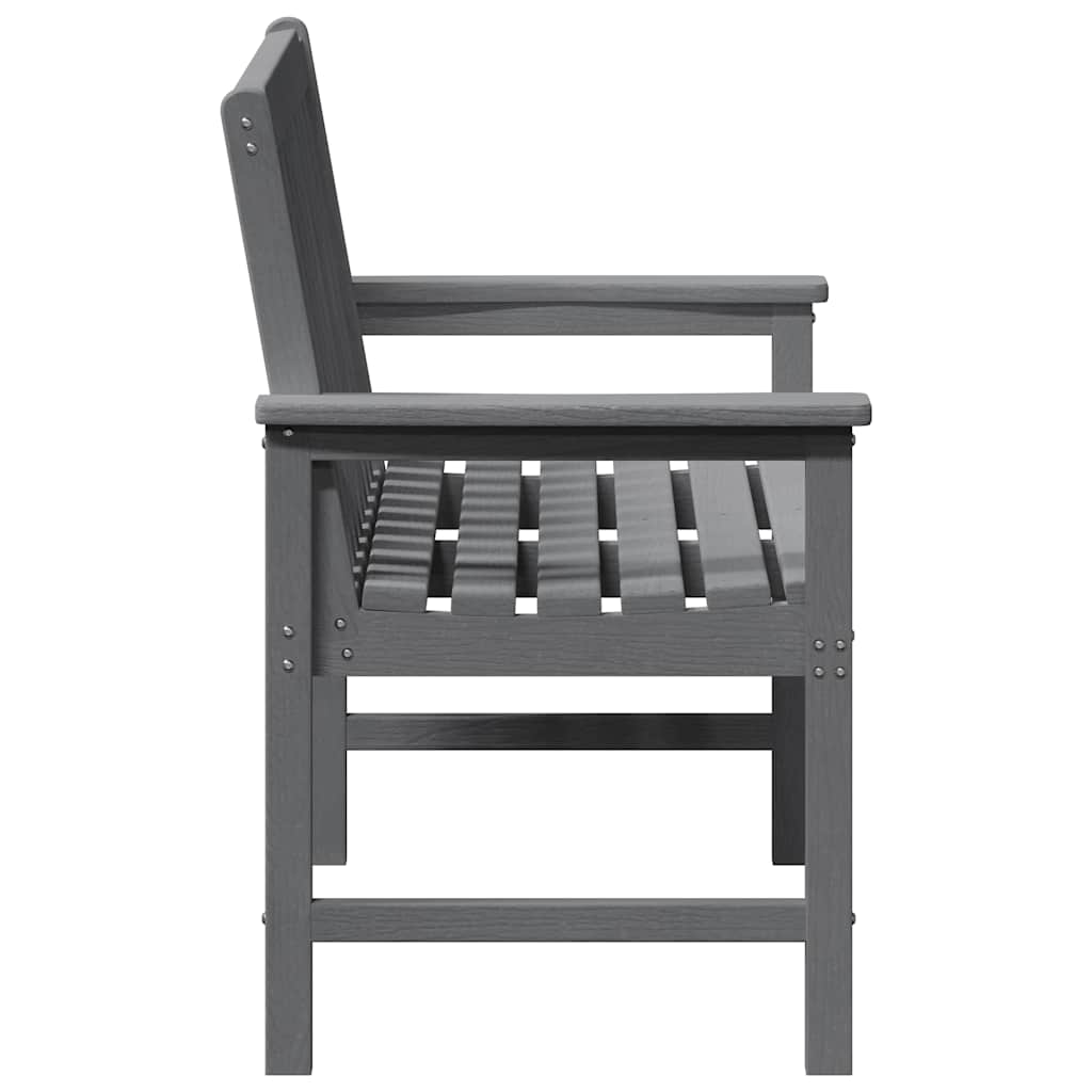 vidaXL Garden Bench Light Grey 120 x 59 x 88 cm HDPE