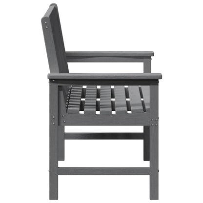 vidaXL Garden Bench Light Grey 120 x 59 x 88 cm HDPE