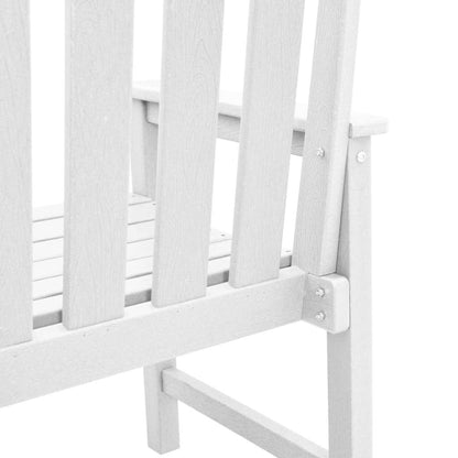 vidaXL Garden Dining Chair 2 pcs White 65.5 x 59 x 88 cm HDPE