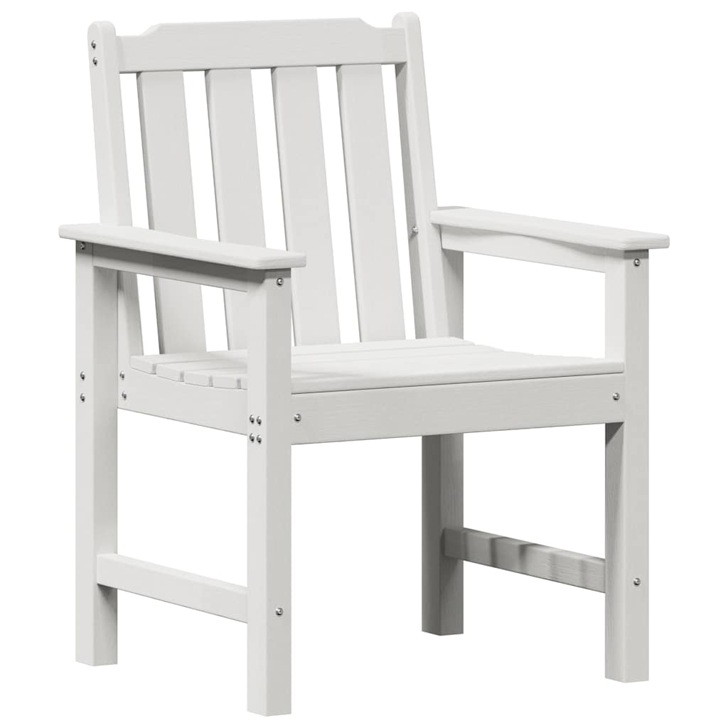 vidaXL Garden Dining Chair 2 pcs White 65.5 x 59 x 88 cm HDPE