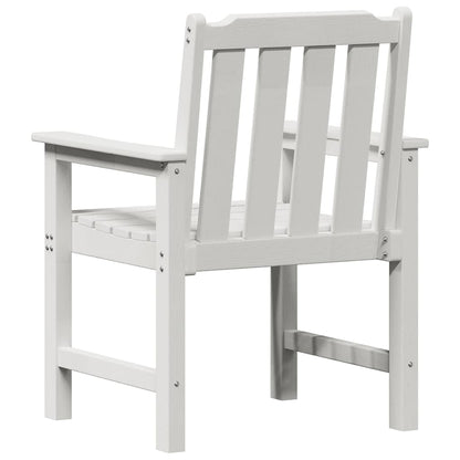 vidaXL Garden Dining Chair 2 pcs White 65.5 x 59 x 88 cm HDPE