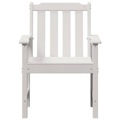 vidaXL Garden Dining Chair 2 pcs White 65.5 x 59 x 88 cm HDPE