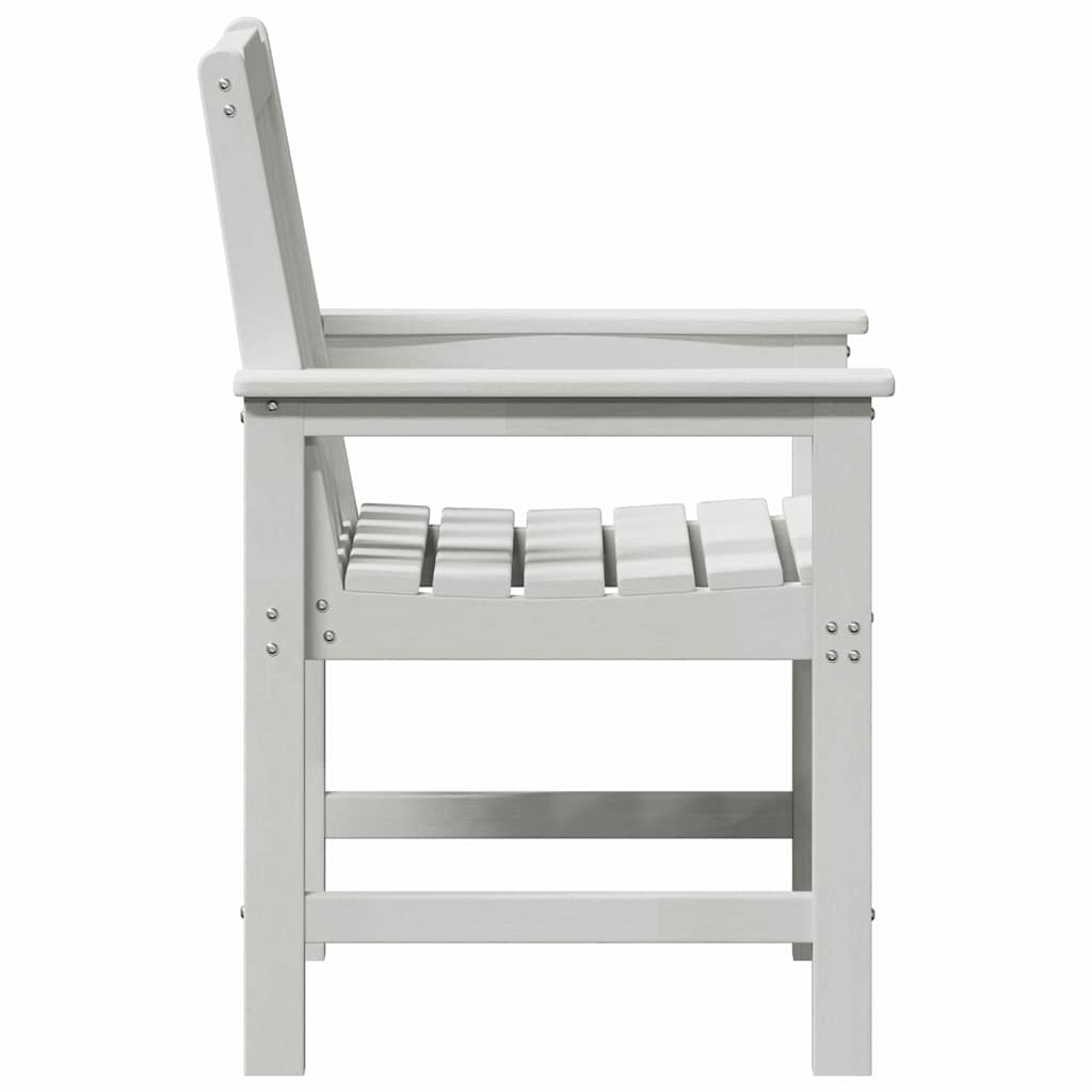 vidaXL Garden Dining Chair 2 pcs White 65.5 x 59 x 88 cm HDPE