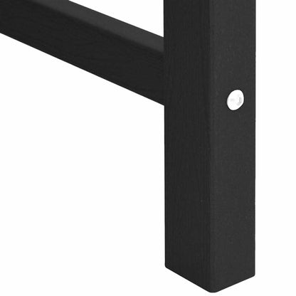 vidaXL Garden Dining Chair 2 pcs Black 65.5 x 59 x 88 cm HDPE