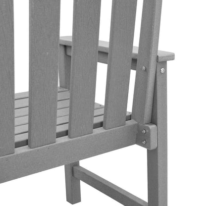 vidaXL Garden Dining Chair 2 pcs Light Grey 65.5 x 59 x 88 cm HDPE