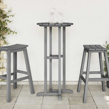 vidaXL Bar Table Light Grey 55 x 55 x 107 cm Polyethylene