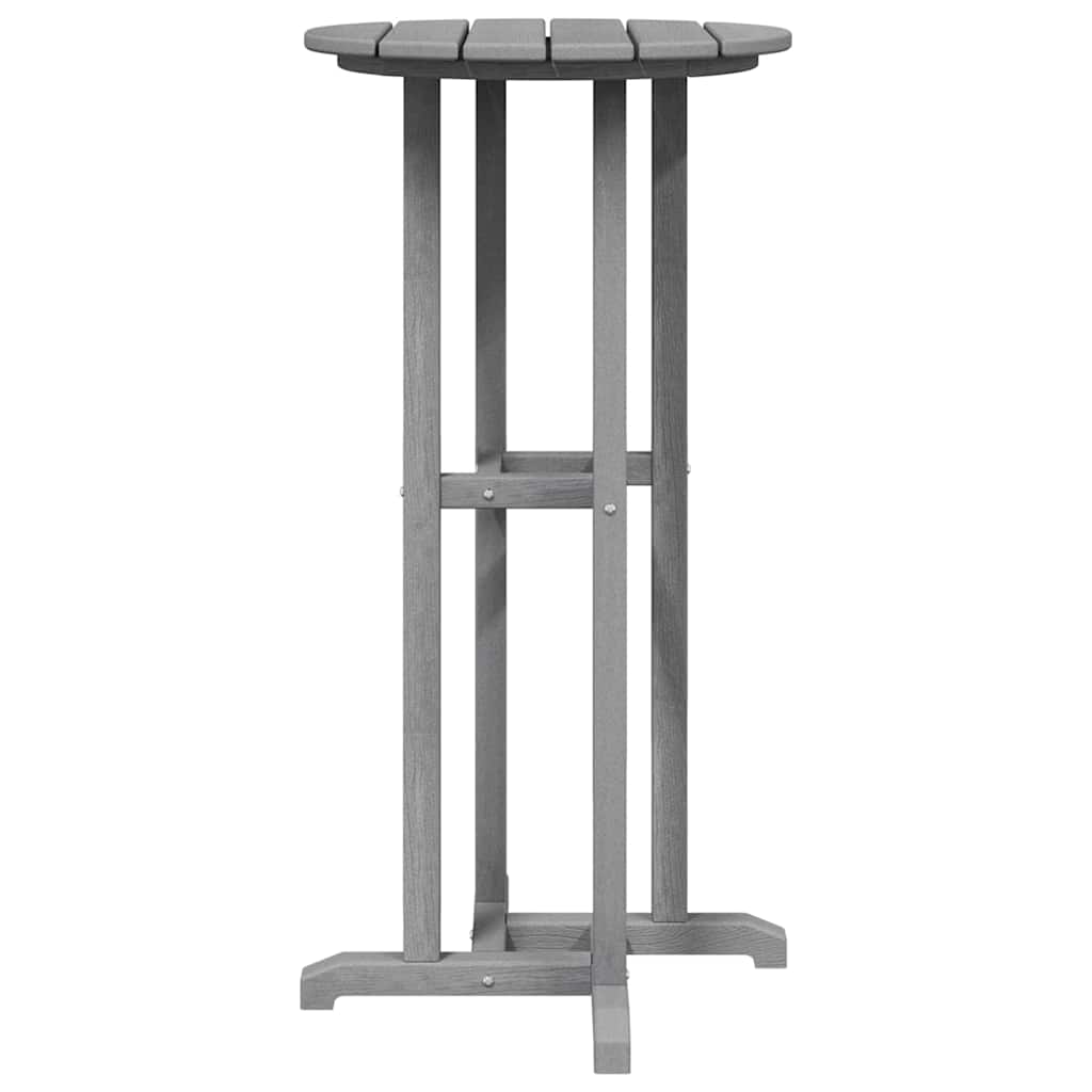 vidaXL Bar Table Light Grey 55 x 55 x 107 cm Polyethylene