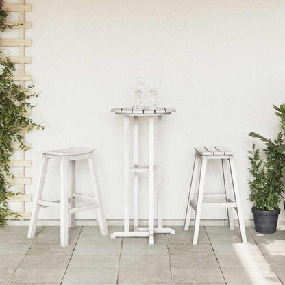 vidaXL Bar Stool 2 pcs White 52 x 43 x 73.5cm HDPE
