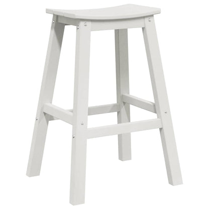 vidaXL Bar Stool 2 pcs White 52 x 43 x 73.5cm HDPE