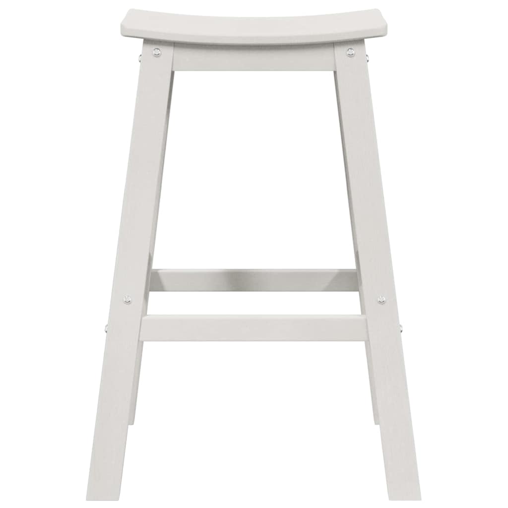 vidaXL Bar Stool 2 pcs White 52 x 43 x 73.5cm HDPE