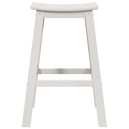 vidaXL Bar Stool 2 pcs White 52 x 43 x 73.5cm HDPE