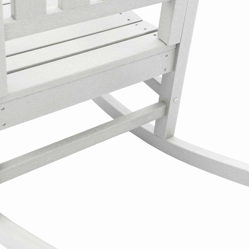 vidaXL Garden Rocking Chair White 92 x 70 x 108cm HDPE