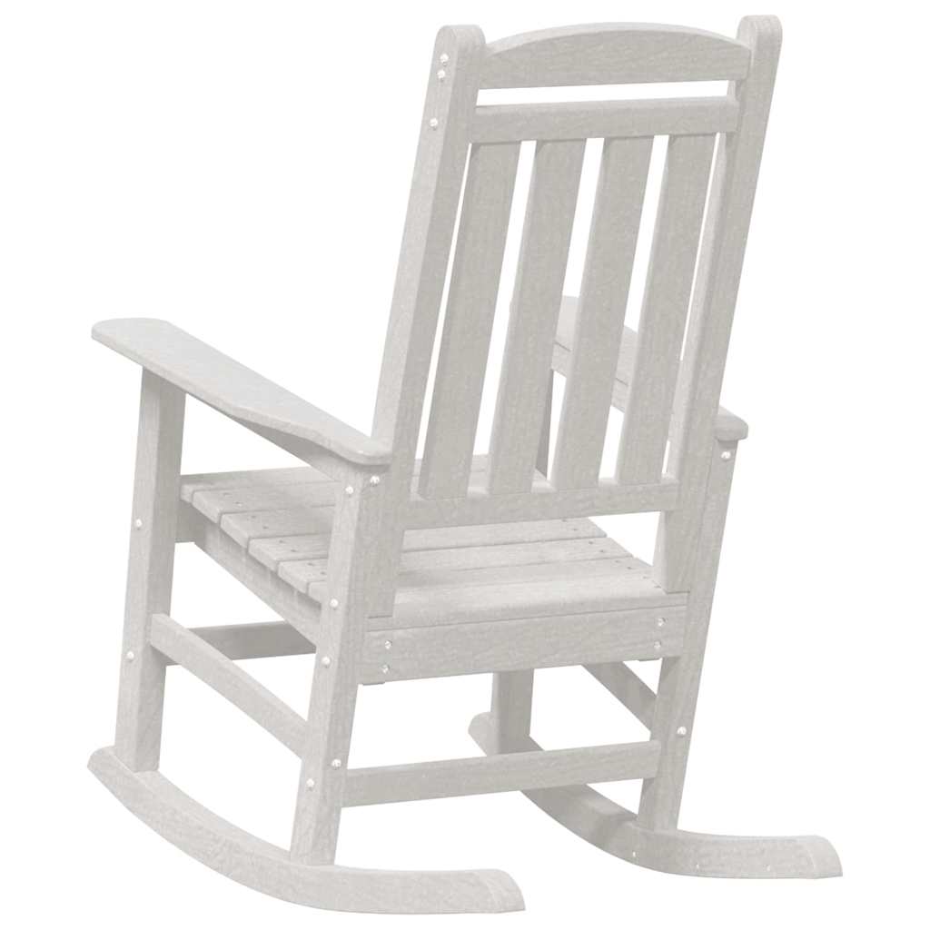 vidaXL Garden Rocking Chair White 92 x 70 x 108cm HDPE