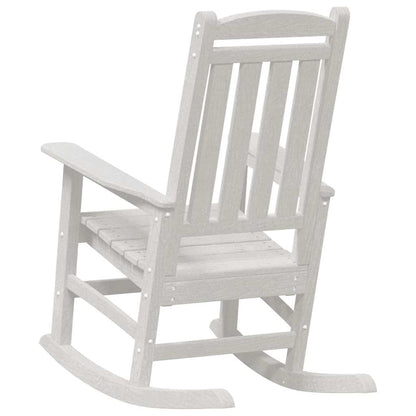 vidaXL Garden Rocking Chair White 92 x 70 x 108cm HDPE