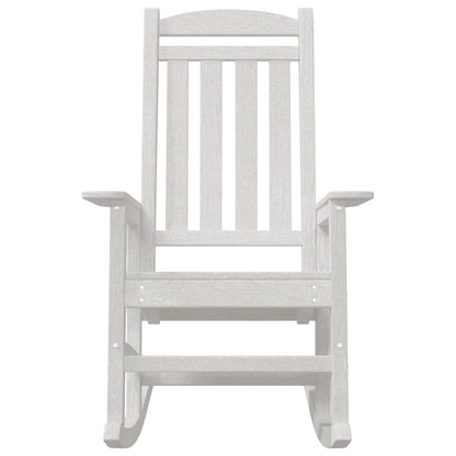 vidaXL Garden Rocking Chair White 92 x 70 x 108cm HDPE