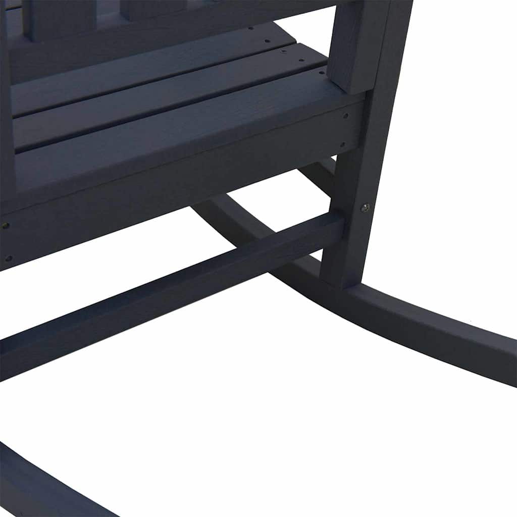 vidaXL Garden Rocking Chair Navy Blue 92 x 70 x 108cm HDPE