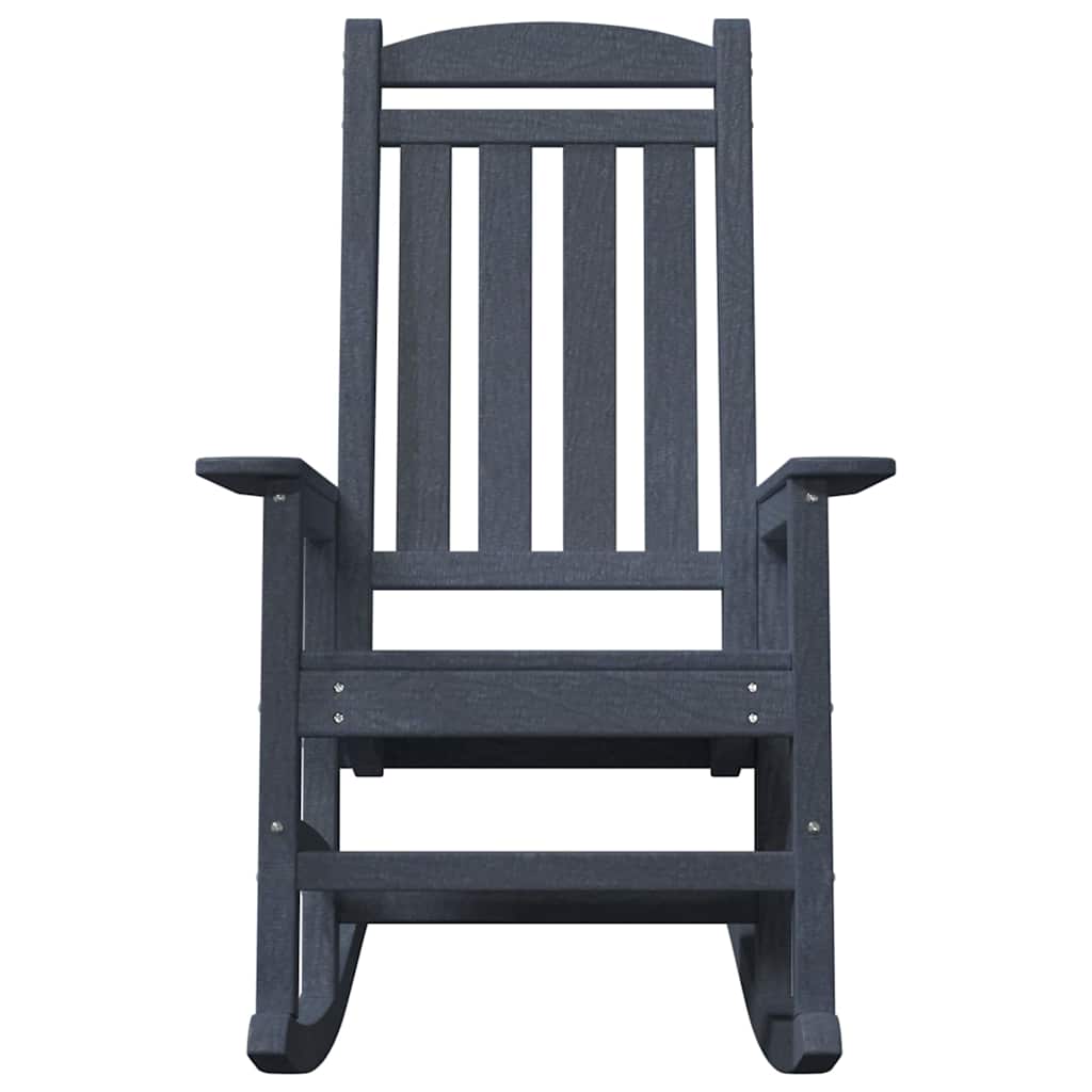 vidaXL Garden Rocking Chair Navy Blue 92 x 70 x 108cm HDPE