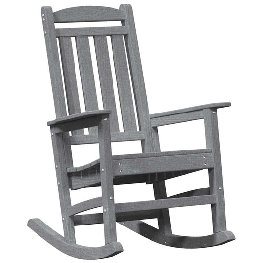 vidaXL Garden Rocking Chair Light Grey HDPE