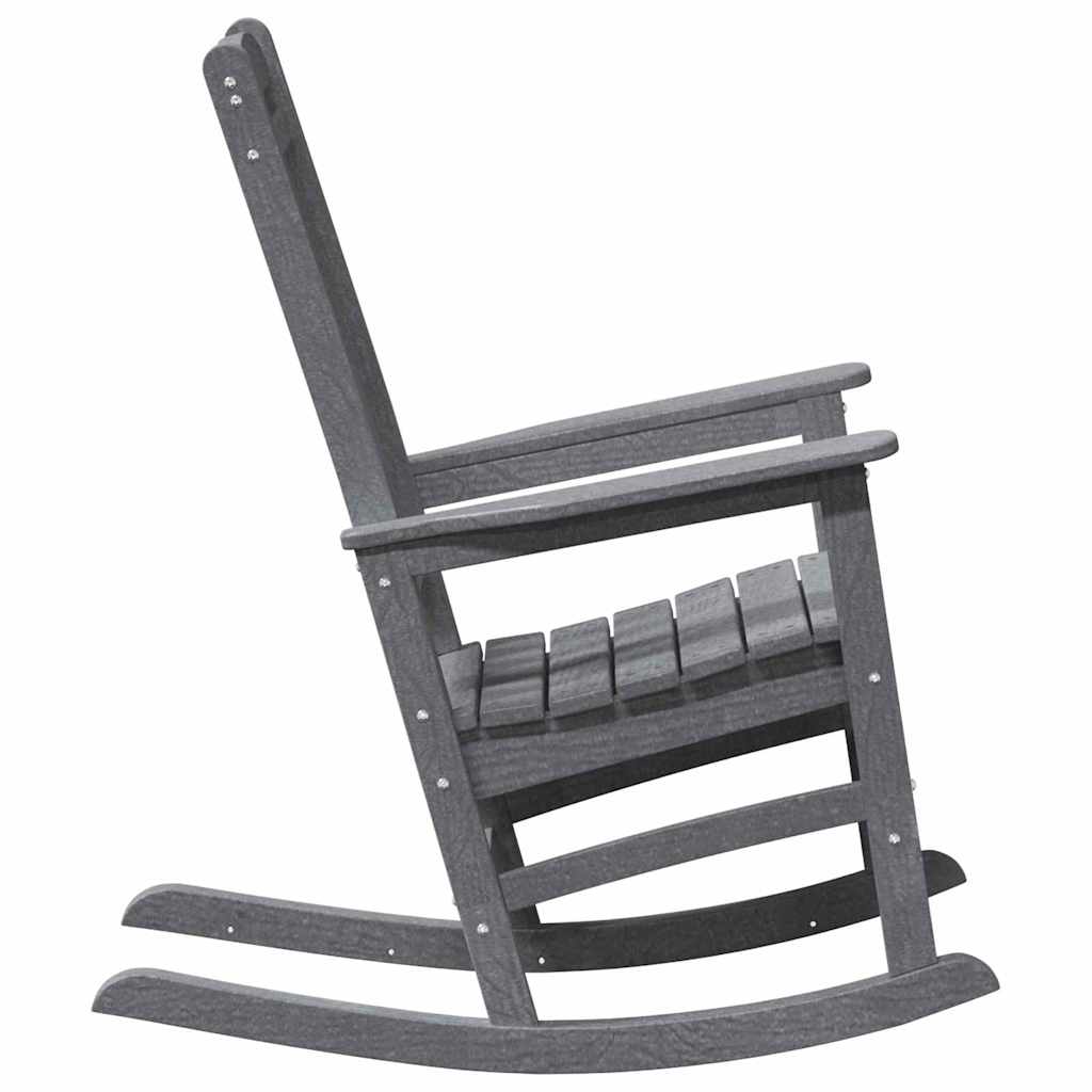 vidaXL Garden Rocking Chair Light Grey 92 x 70 x 108cm HDPE