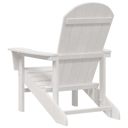 vidaXL Adirondack Chair White 82 x 74 x 92 cm HDPE