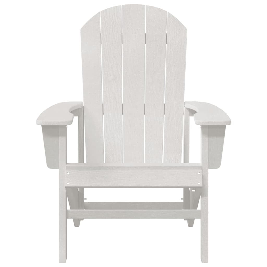 vidaXL Adirondack Chair White 82 x 74 x 92 cm HDPE
