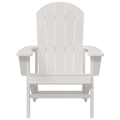 vidaXL Adirondack Chair White 82 x 74 x 92 cm HDPE