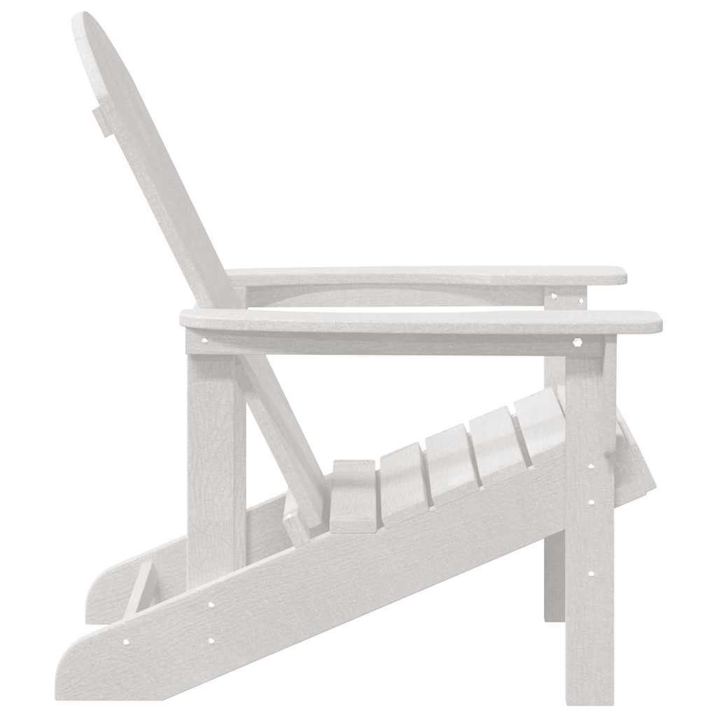 vidaXL Adirondack Chair White 82 x 74 x 92 cm HDPE