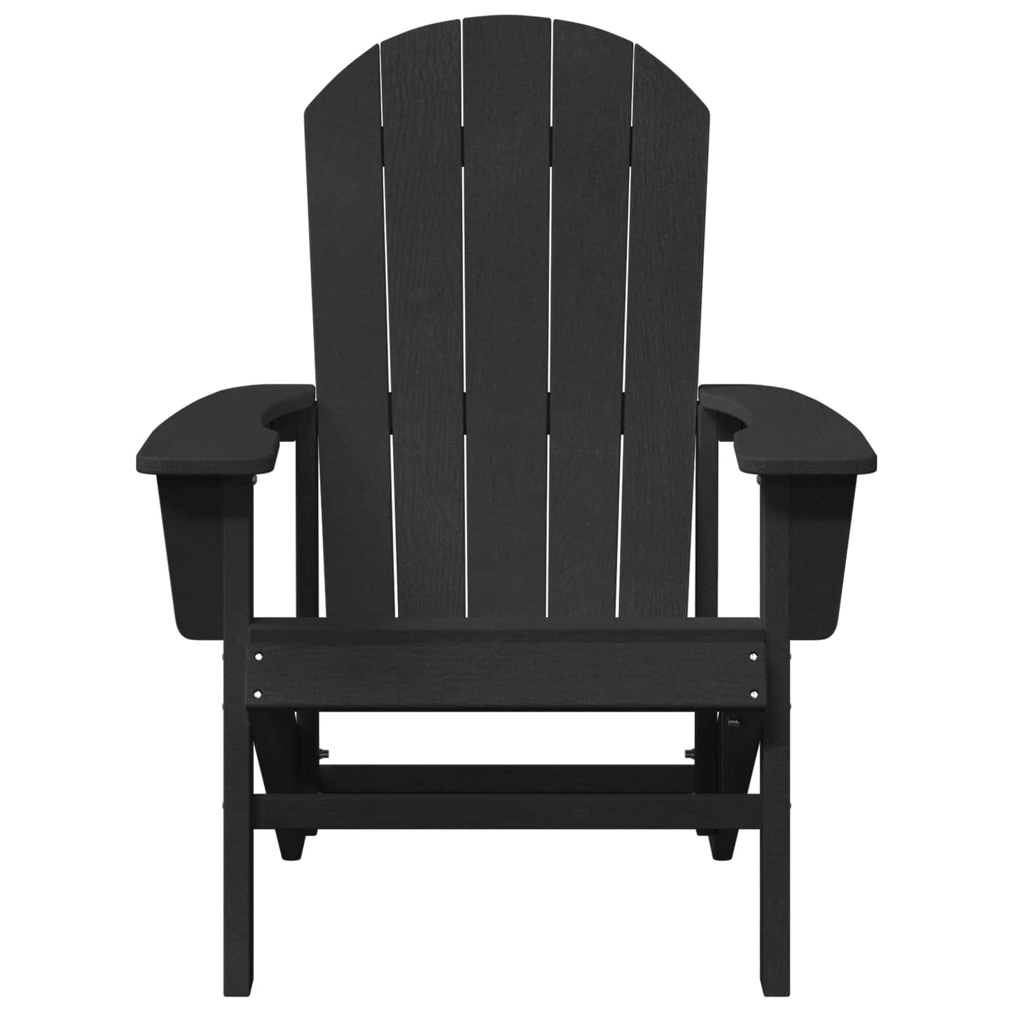 vidaXL Adirondack Chair Black 82 x 74 x 92 cm HDPE