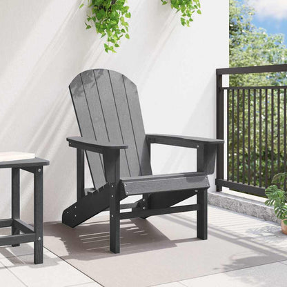 vidaXL Adirondack Chair Light Grey 82 x 74 x 92 cm HDPE