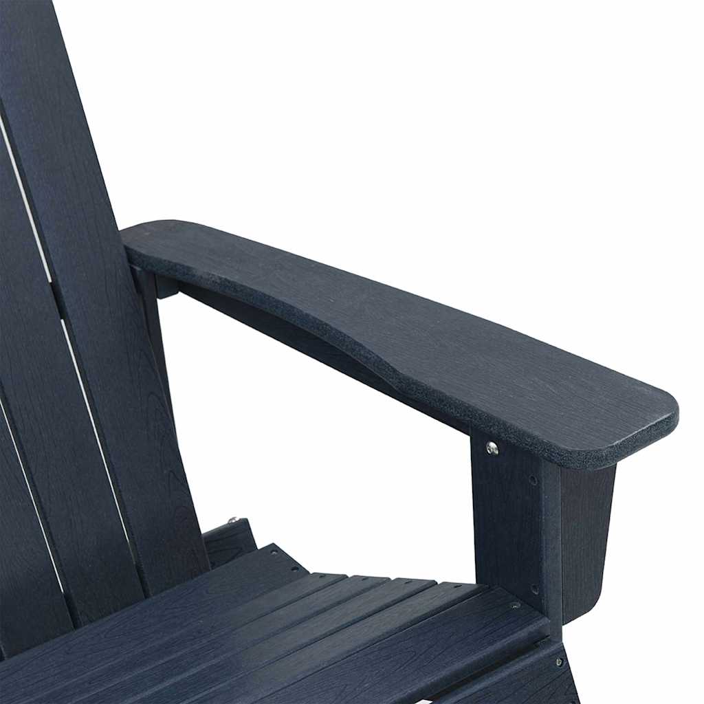 vidaXL Adirondack Rocking Chair Navy Blue 92 x 73.5 x 92 cm HDPE
