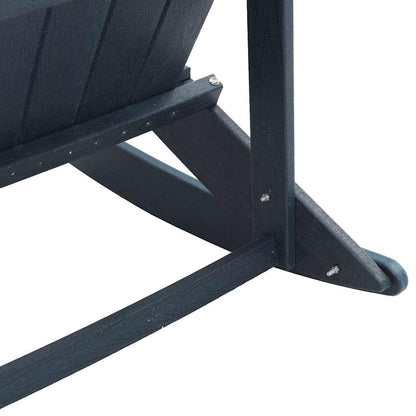 vidaXL Adirondack Rocking Chair Navy Blue 92 x 73.5 x 92 cm HDPE