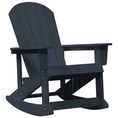 vidaXL Adirondack Rocking Chair Navy Blue 92 x 73.5 x 92 cm HDPE