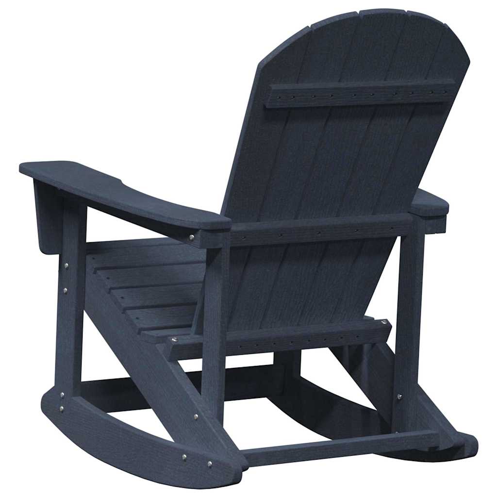 vidaXL Adirondack Rocking Chair Navy Blue 92 x 73.5 x 92 cm HDPE