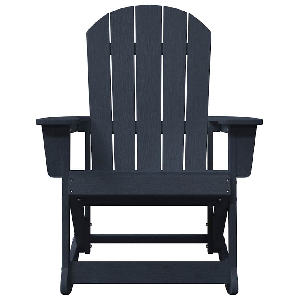 vidaXL Adirondack Rocking Chair Navy Blue 92 x 73.5 x 92 cm HDPE