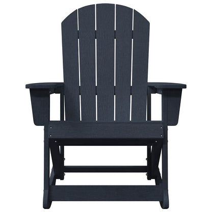vidaXL Adirondack Rocking Chair Navy Blue 92 x 73.5 x 92 cm HDPE