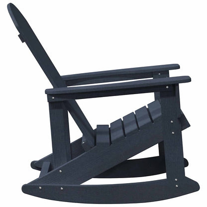 vidaXL Adirondack Rocking Chair Navy Blue 92 x 73.5 x 92 cm HDPE