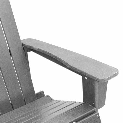 vidaXL Adirondack Rocking Chair Light Grey HDPE