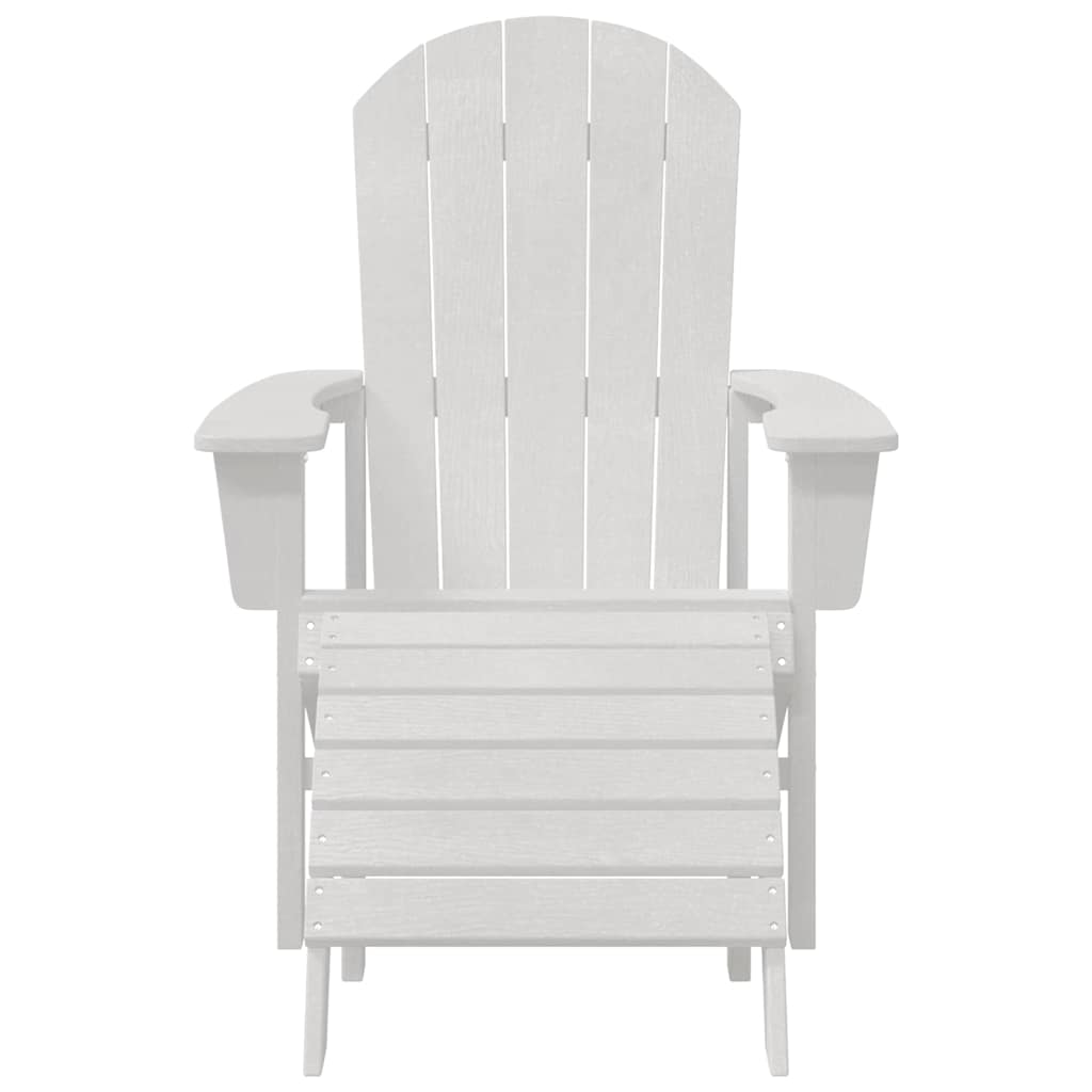 vidaXL Adirondack Chair White 82 x 74 x 92 cm HDPE