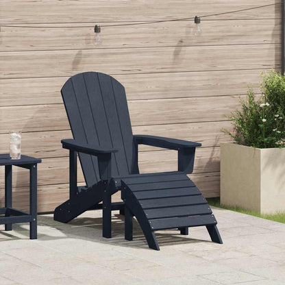 vidaXL Adirondack Chair Navy Blue 82 x 74 x 92 cm HDPE
