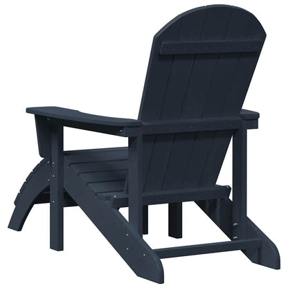 vidaXL Adirondack Chair Navy Blue 82 x 74 x 92 cm HDPE