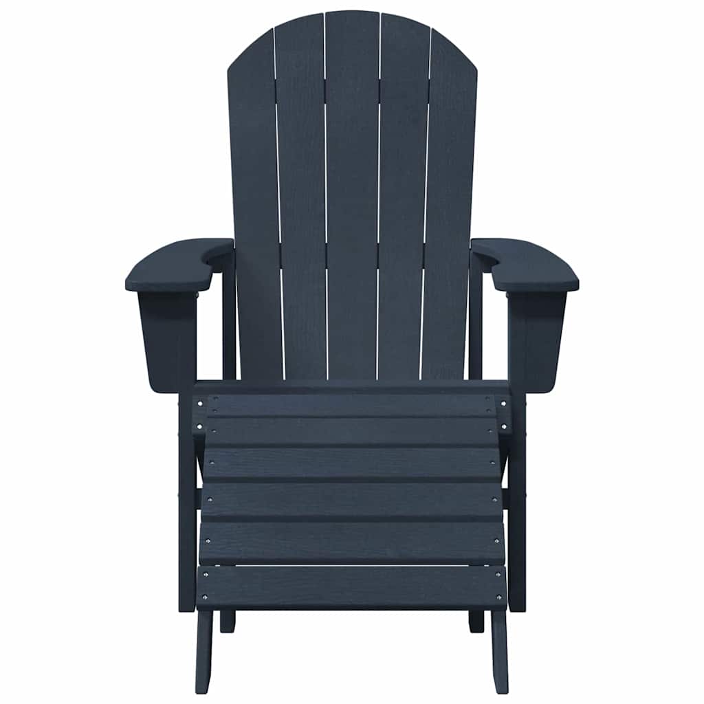 vidaXL Adirondack Chair Navy Blue 82 x 74 x 92 cm HDPE