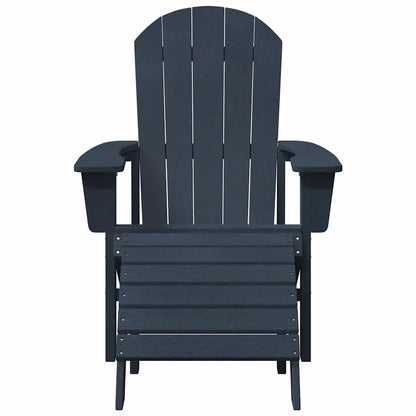 vidaXL Adirondack Chair Navy Blue 82 x 74 x 92 cm HDPE